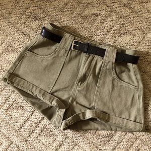 Corduroy Olive Green Shorts - BRAND NEW!